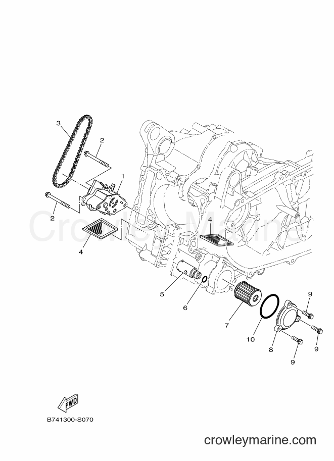 2017 Scooter CZD300-A - CZD300-A (B741) [010] - OIL PUMP