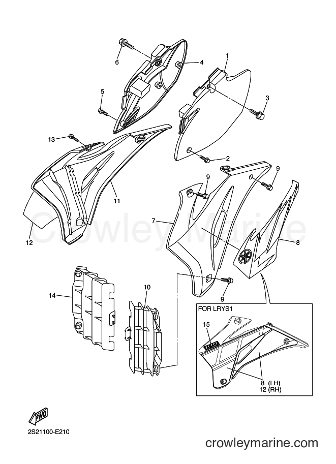 2006 Dirt Bike YZ450F - YZ450F (2S21) [020] - SIDE COVER