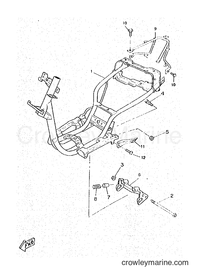 1998 Scooter CW50RSX - CW50RSX (5AY3) [999] - FRAME