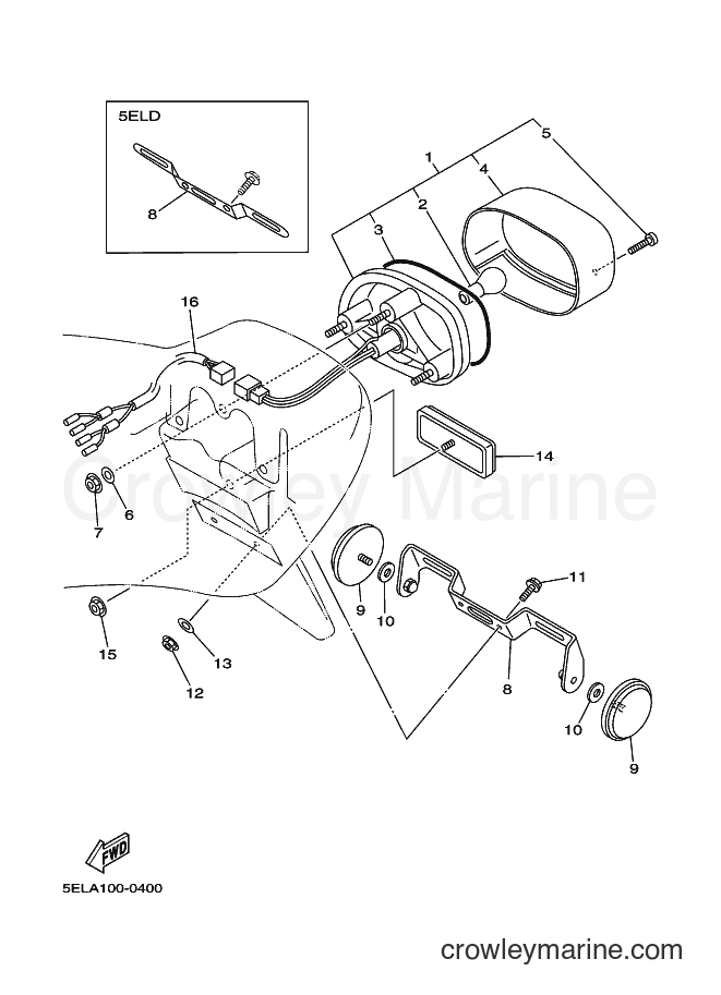 2000 Cruiser XVS1100 - XVS1100 (5ELC) [010] - TAILLIGHT