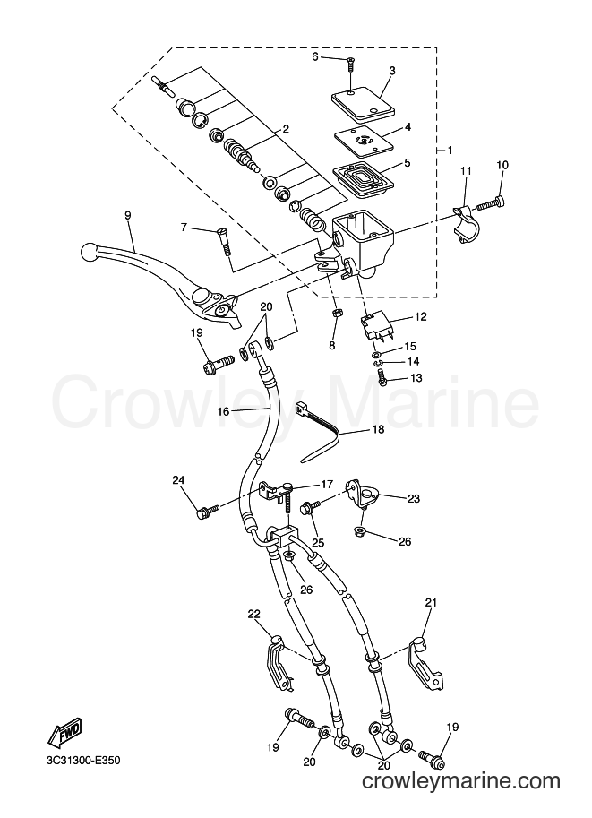 2015 Street Bike FZ1-S - FZ1-S (2DVB) [010] - FRONT MASTER CYLINDER
