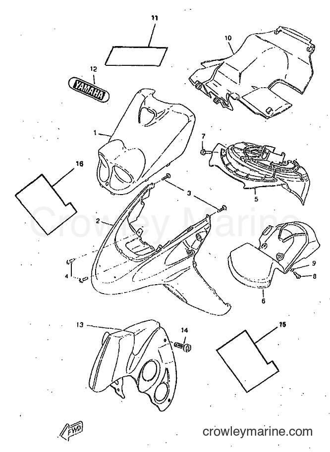 1998 Scooter CW50RSP - CW50RSP (4WK5) [010] - FENDER