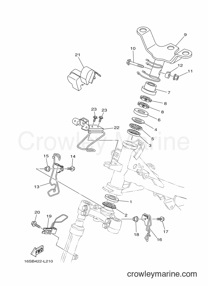Yamaha Motors T115LSE (16SB) [010] - STEERING
