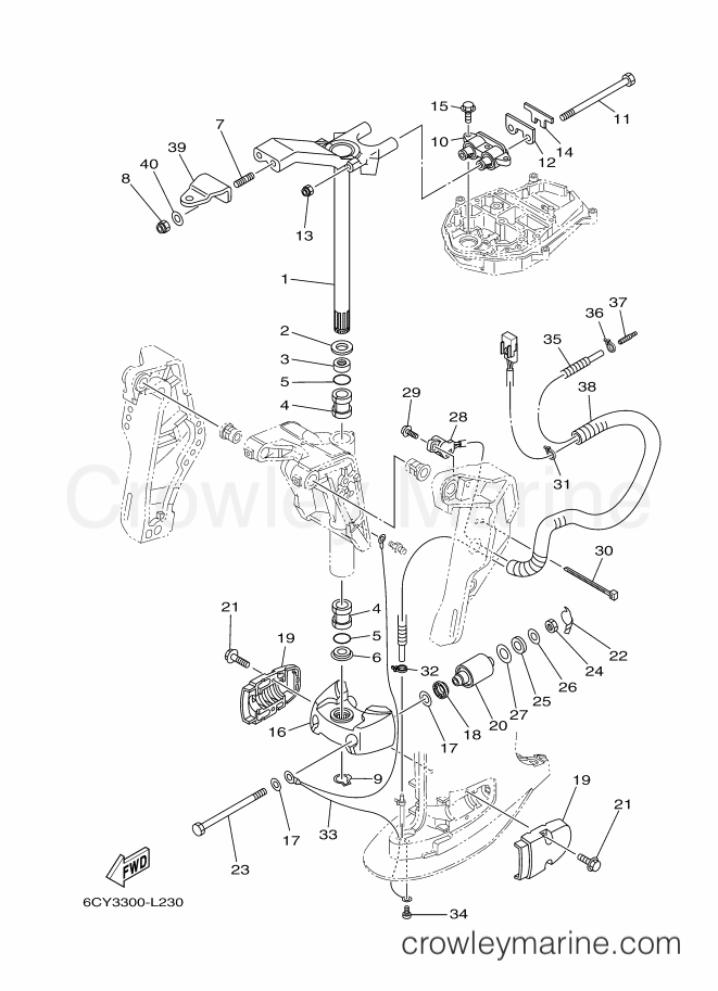 Yamaha Motors F40GETL (6CY3) [020] - BRACKET 2