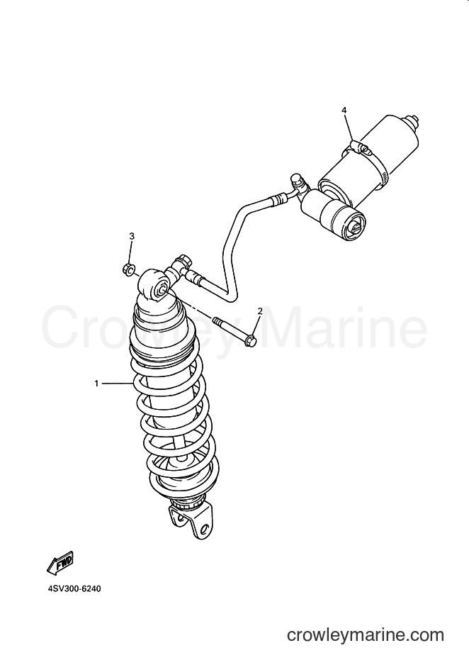 Yamaha Motors YZF1000R (4VF4) [010] - REAR SUSPENSION