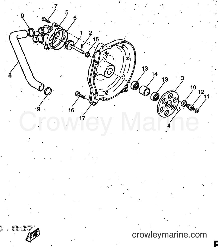 Yamaha Motors YQ50 (5DP1) [999] - WATER PUMP