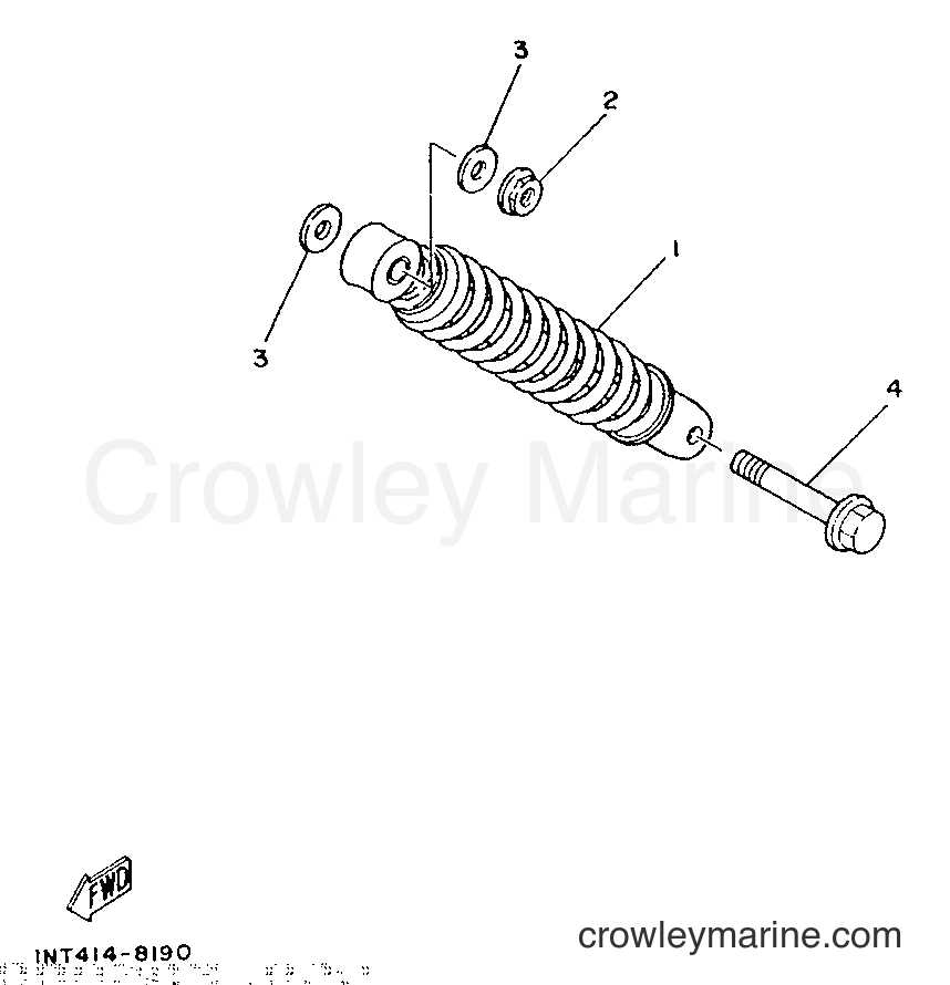 1990 Scooter CT50S - CT50S (3NT7) [999] - REAR SUSPENSION