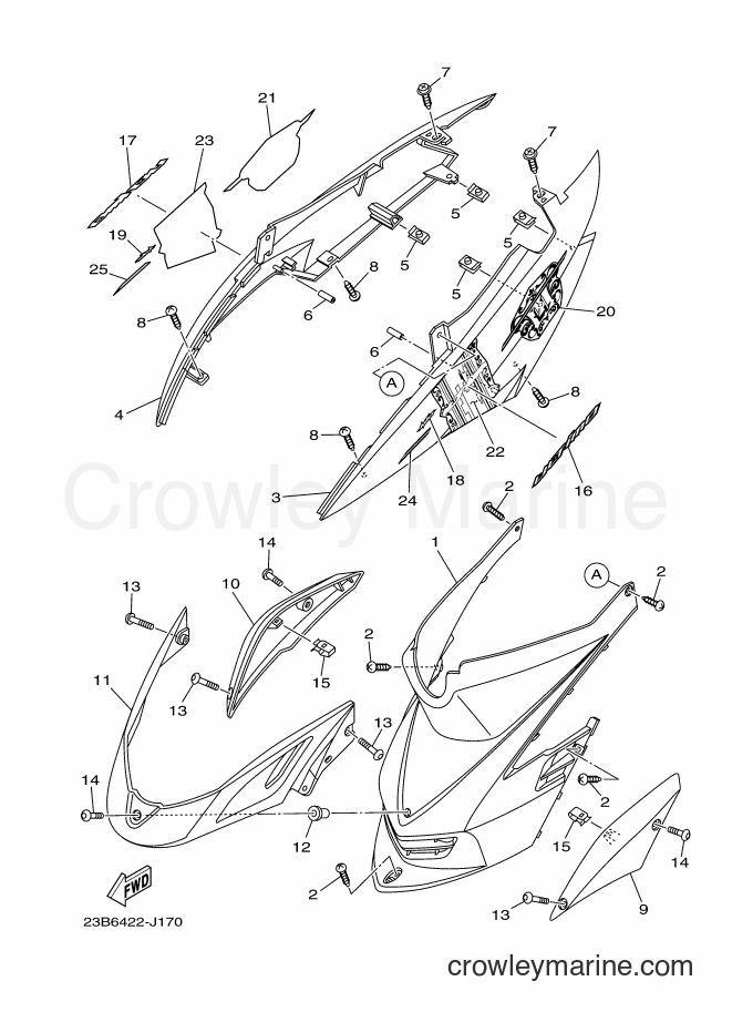 2010 Scooter AL115F - AL115F (23B7) [010] - SIDE COVER