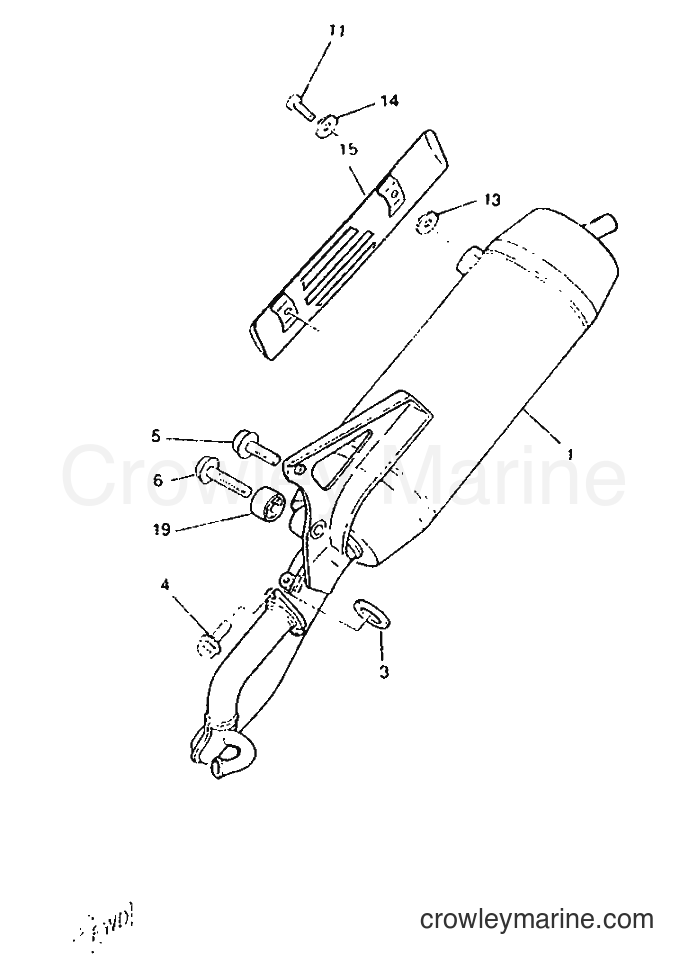 1996 Scooter CW50 - CW50 (4VV3) [999] - EXHAUST