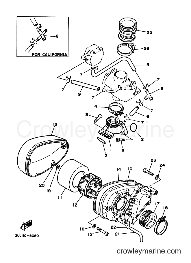 Yamaha Motors XV250 (2UJH) [010] - INTAKE