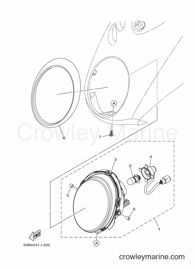 Yamaha Motors XC115S (52B4) [010] - HEADLIGHT