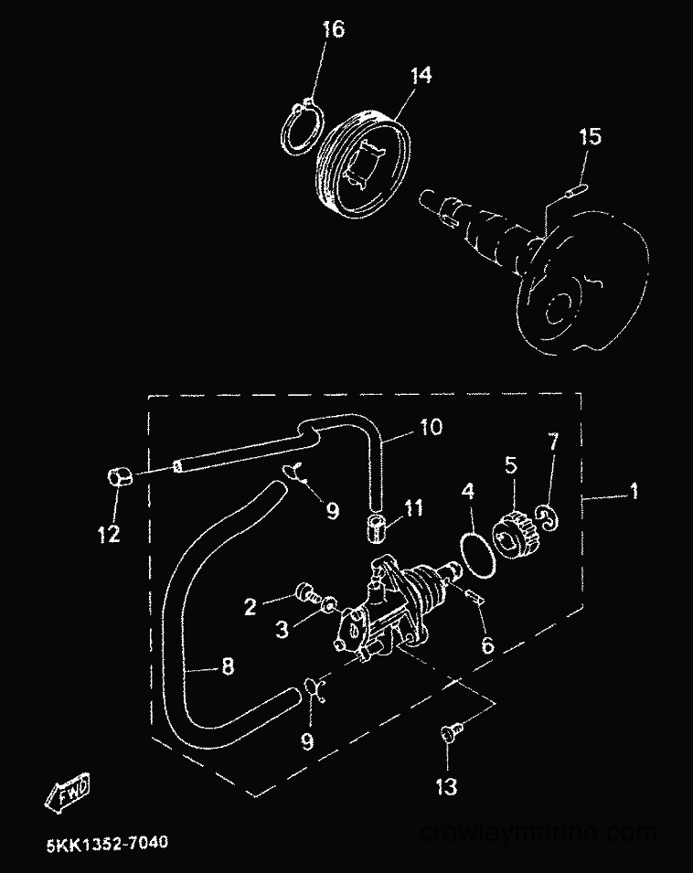 1999 Scooter YN100 - YN100 (5KK1) [99C] - OIL PUMP