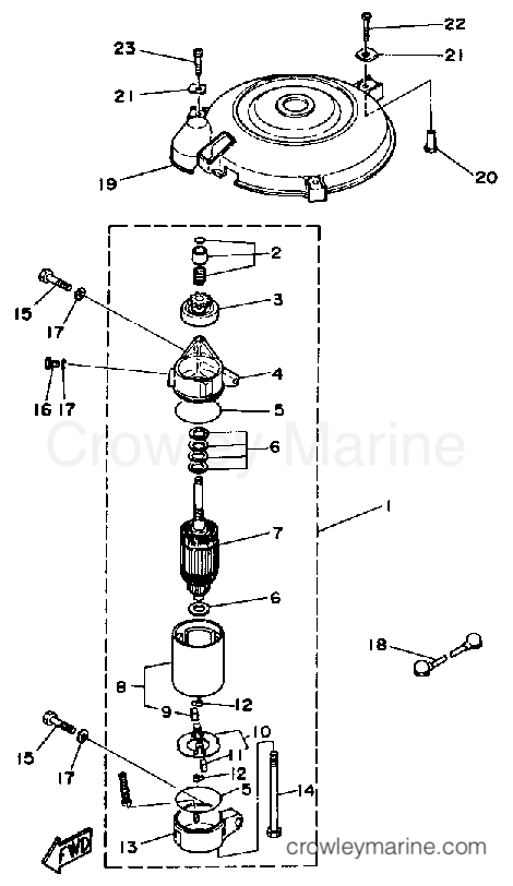 Yamaha Motors 40ESH - ELECTRIC STARTER (40E 40ET)