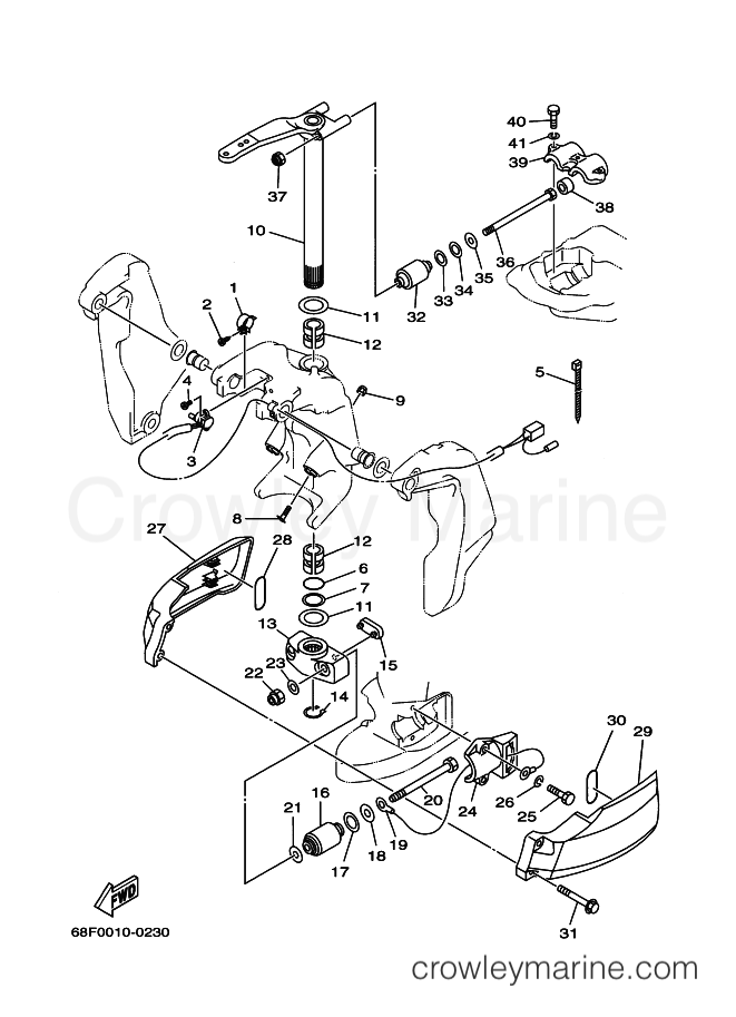 Yamaha Motors Z200TXR (68F) [040] - BRACKET 2