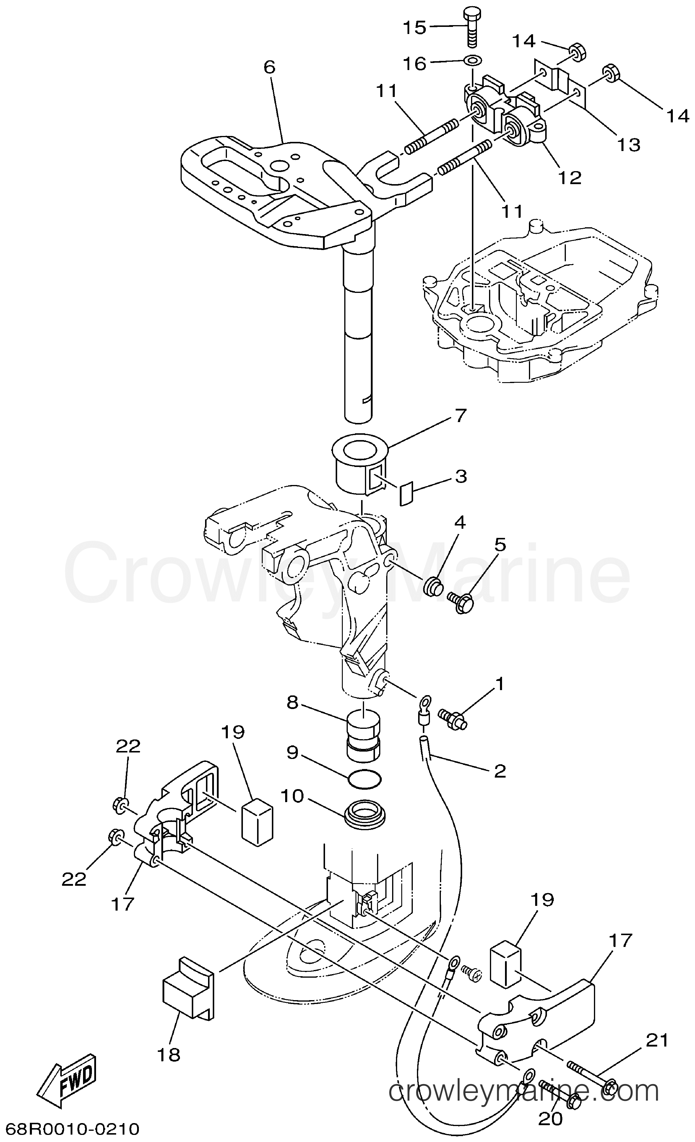Yamaha Motors F6MSHZ - BRACKET 2