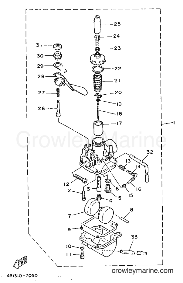 1987 Dirt Bike TY80B (SUPPLEMENT - - TY80B (SUPPLEMENT - (451) [999] - CARBURETOR