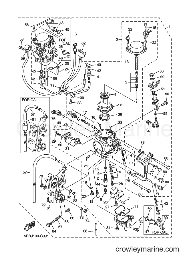 Yamaha Motors XVS1100 (5PBL) [010] - CARBURETOR