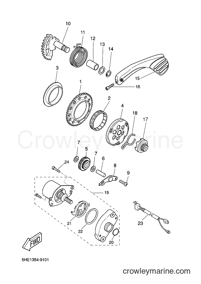 Yamaha Motors YQ50L (5KH8) [010] - STARTER
