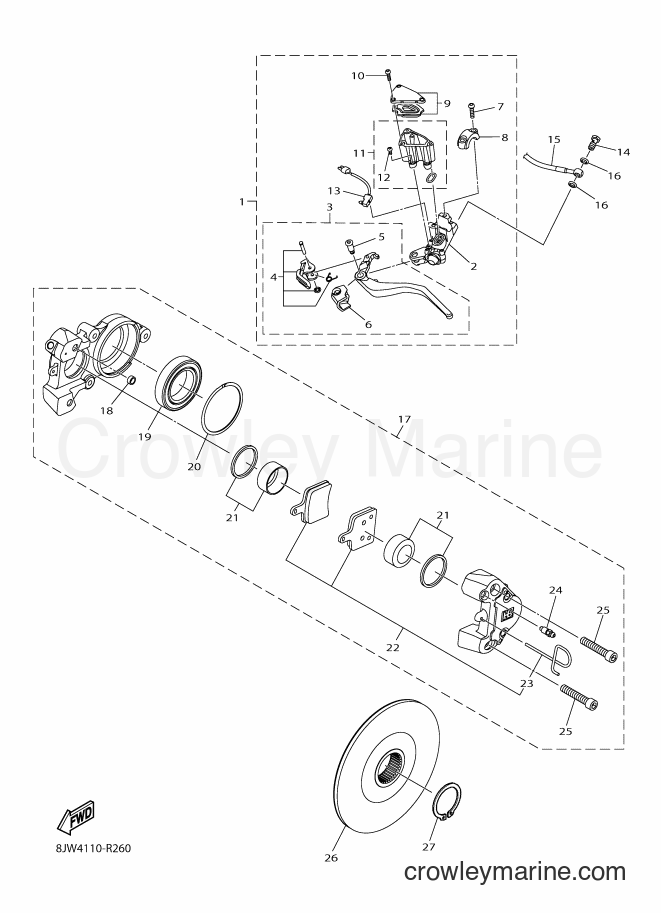 Yamaha Motors SRS10LD (8MB1) [010] - BRAKE
