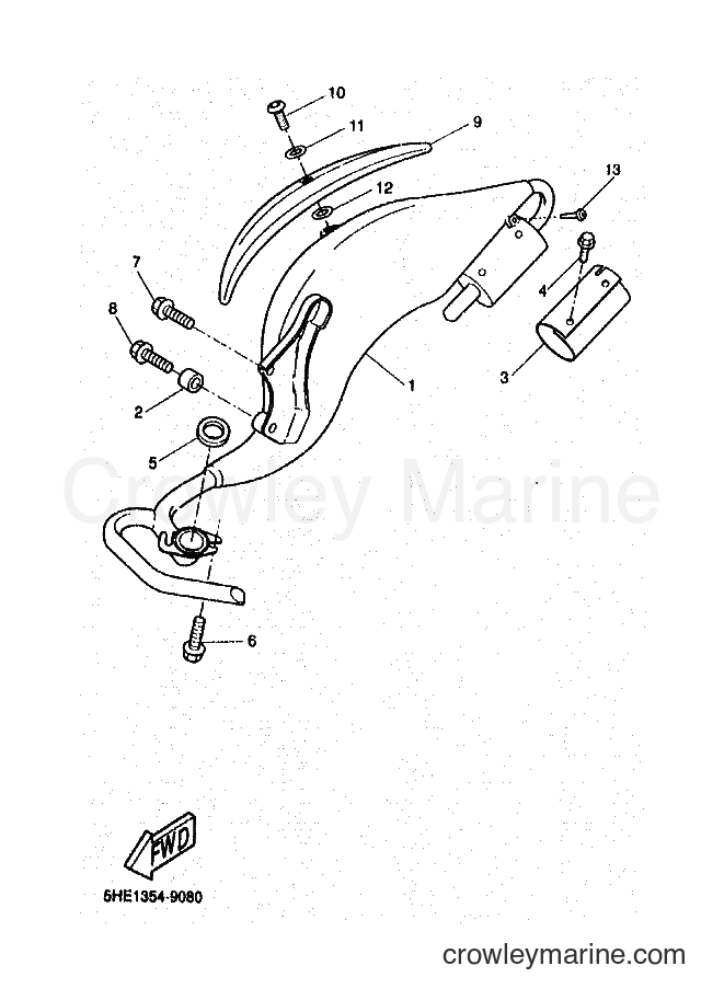 1999 Scooter YQ50 - YQ50 (5HEA) [010] - EXHAUST