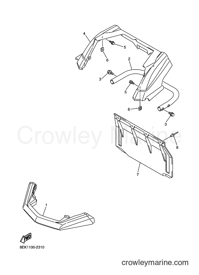 Yamaha Motors SXV700 (8FB7) [010] - BUMPER
