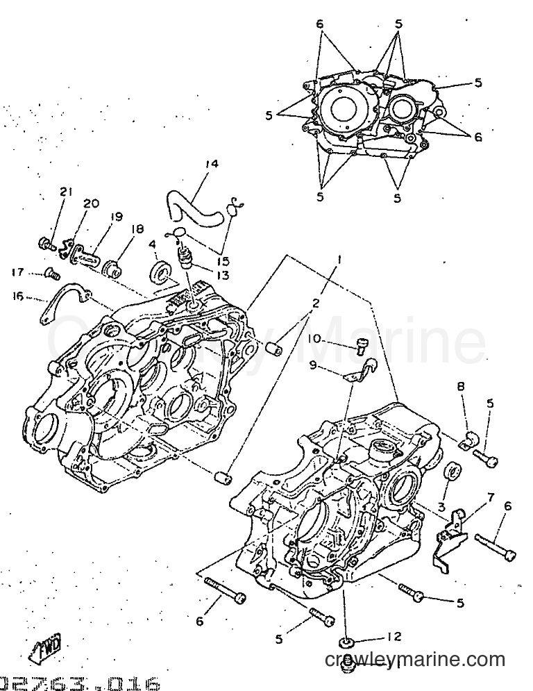 1998 Street Bike SR250 - SR250 (21L2) [010] - CRANKCASE
