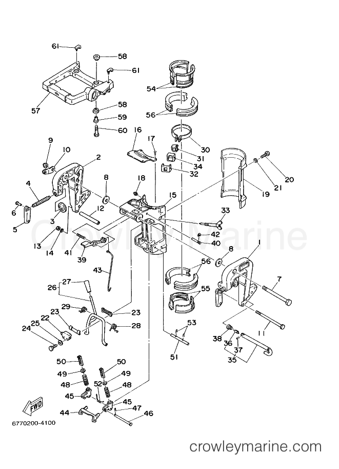 Yamaha Motors E8D (677) [030] - BRACKET 1