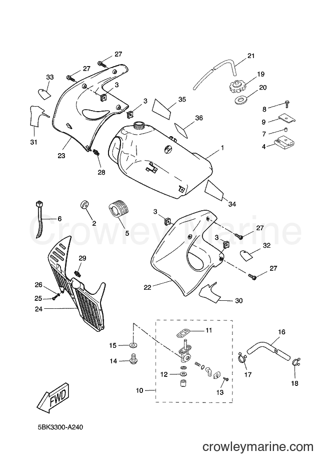 2002 Scooter DT50R - DT50R (5BK3) [020] - FUEL TANK
