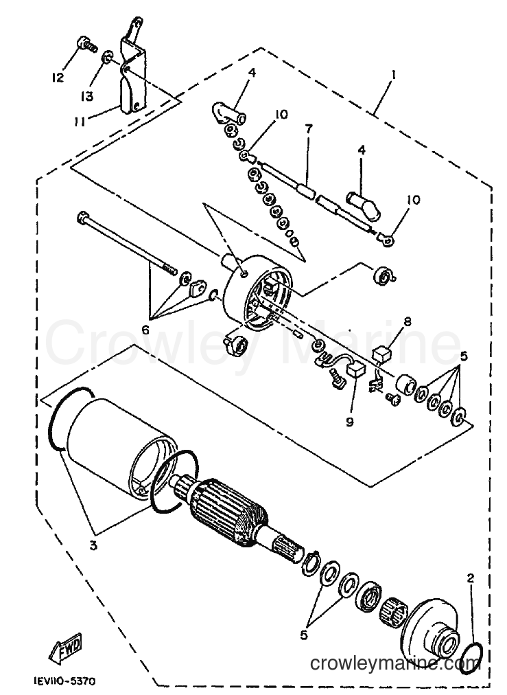1989 ATV YFM200DX - YFM200DX (3GC2) [020] - STARTING MOTOR
