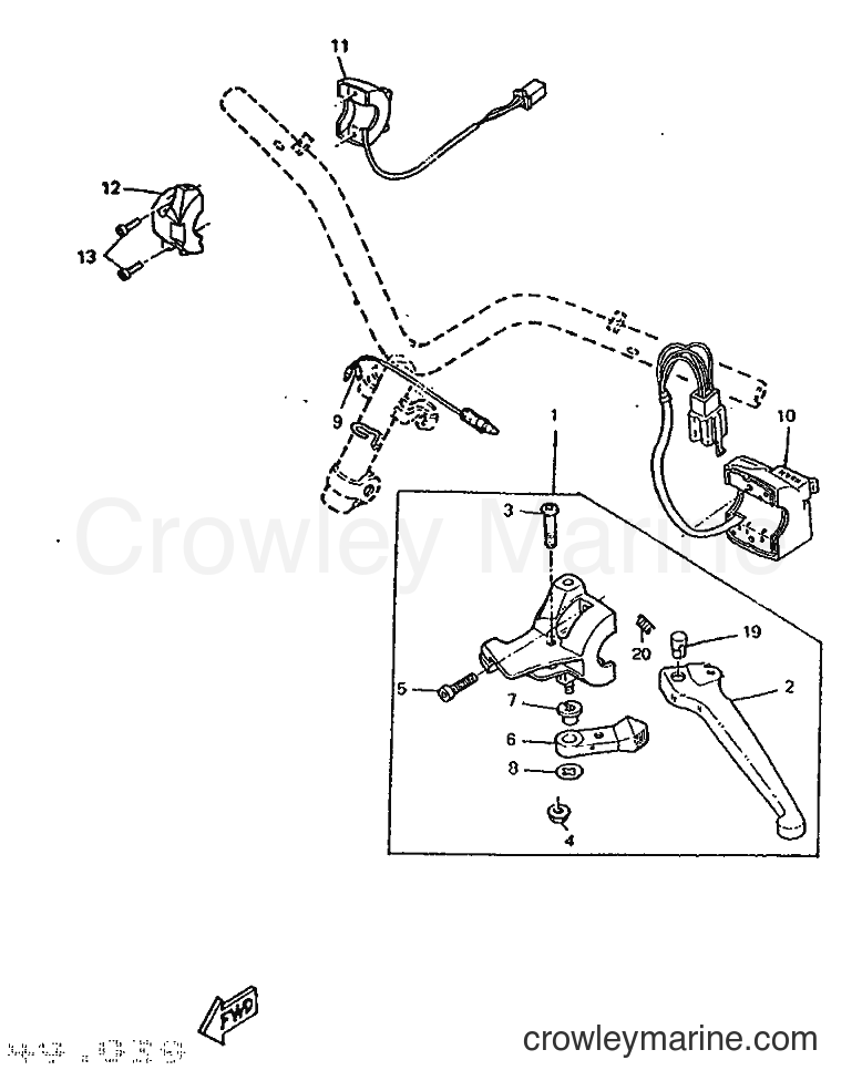 1995 Scooter CW50RS - CW50RS (4TD4) [999] - HANDLE SWITCH & LEVER