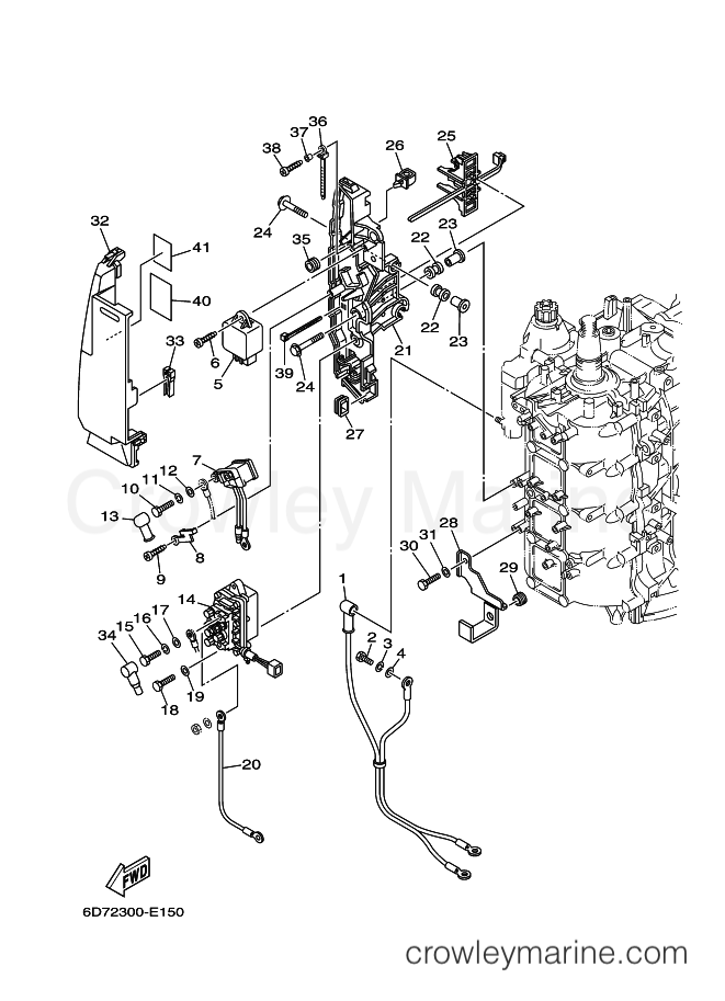 Yamaha Motors F100DETL (6D93) [020] - ELECTRICAL 2