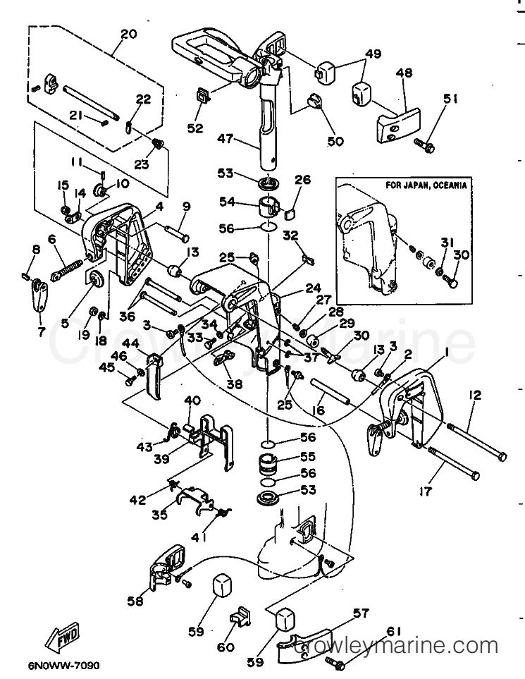 Yamaha Motors 6C (6M8) [99C] - BRACKET 1
