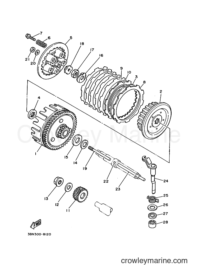 1990 Dirt Bike DT200R - DT200R (3MH2) [010] - CLUTCH