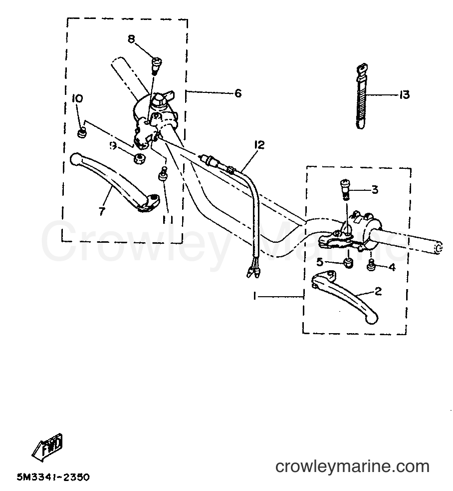 1992 Scooter DT50M - DT50M (4ET1) [999] - HANDLE SWITCH & LEVER