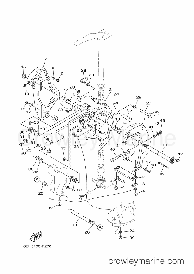 Yamaha Motors VF175A (6FH3) [020] - BRACKET 1