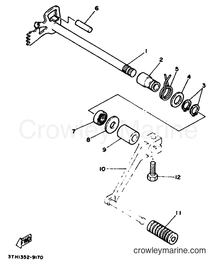 1992 Street Bike SR250 - SR250 (3TH3) [010] - SHIFT SHAFT