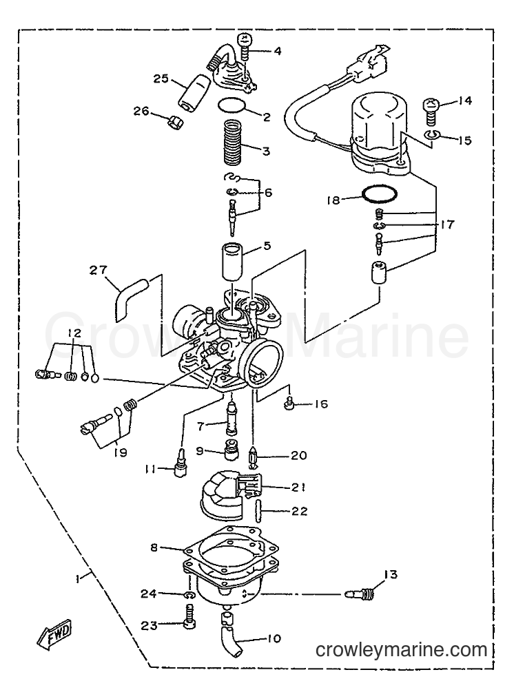 1996 Scooter YA50S - YA50S (4MJ9) [999] - CARBURETOR