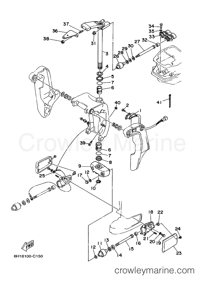 Yamaha Motors 90TLRD (6H17) [140] - BRACKET 2