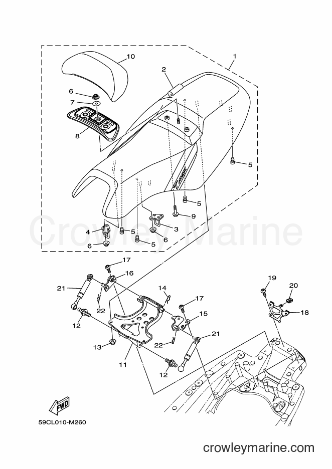 Yamaha Motors XP500A (B232) [010] - SEAT