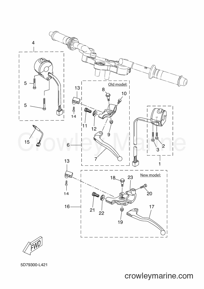 2012 Sport Bike YZF-R125 - YZF-R125 (5D7B) [080] - HANDLE SWITCH & LEVER