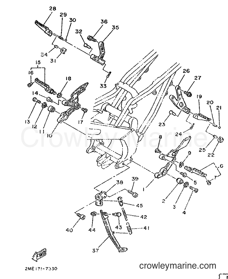Yamaha Motors TZR250 (2MA) [99A] - STAND & FOOTREST