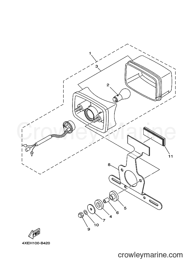 2004 ATV YFM250 - YFM250 (4XEM) [010] - TAILLIGHT 2