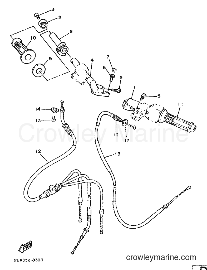 1992 Street Bike RD350 - RD350 (4CE4) [999] - STEERING CABLE FOR DISK BRAKE