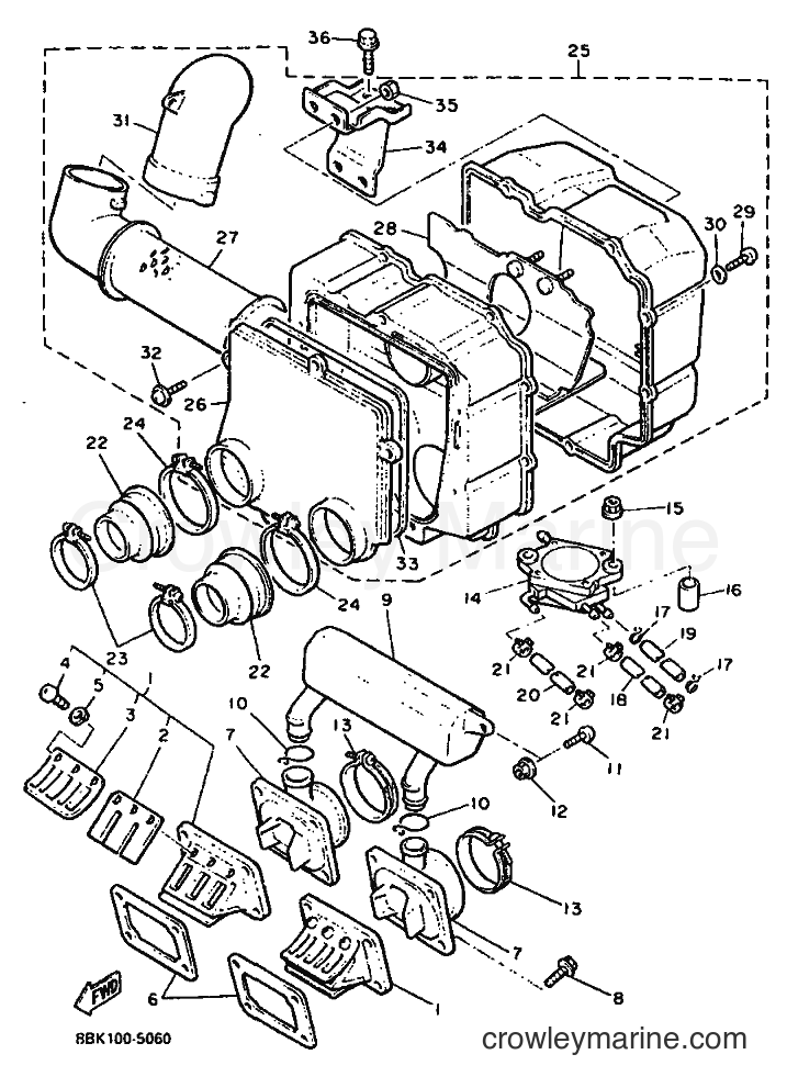Yamaha Motors VT480 (8BK2) [010] - INTAKE