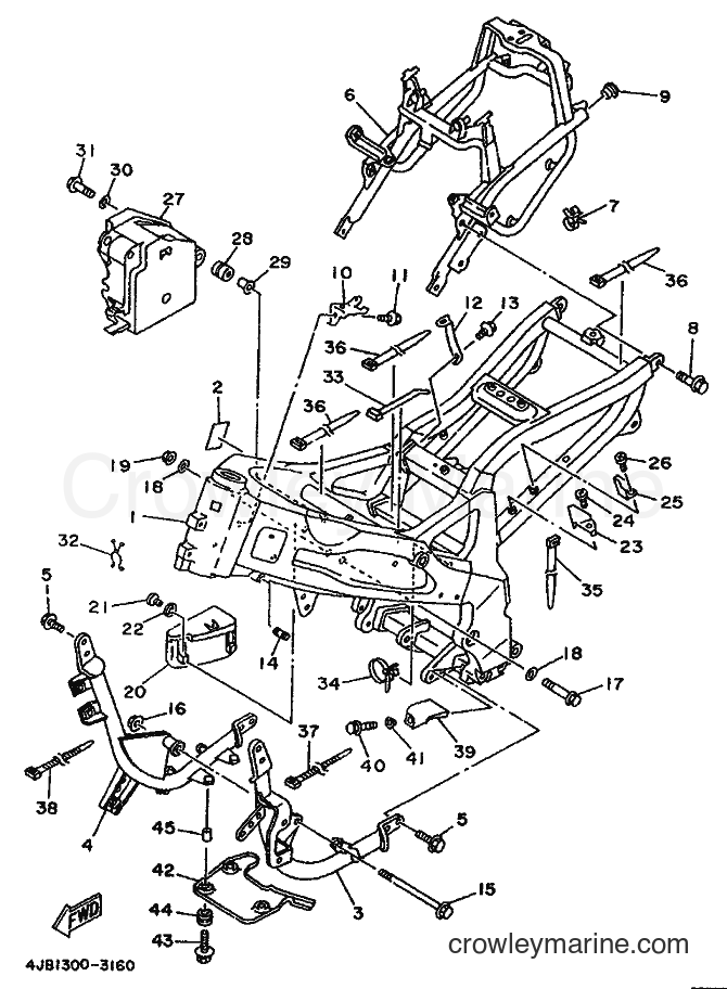 Yamaha Motors TZR125 (4JB3) [999] - FRAME