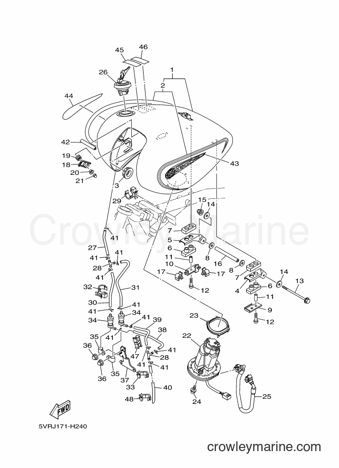 2009 Cruiser XV1700AS - XV1700AS (5VRJ) [010] - FUEL TANK