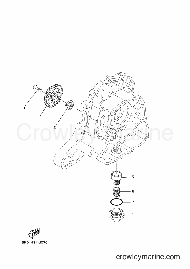 2011 Scooter AT135 - AT135 (5P07) [010] - OIL PUMP