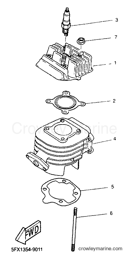 2001 Scooter EW50 - EW50 (5JH3) [020] - CYLINDER