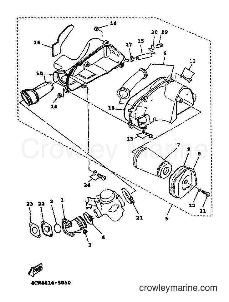1999 Scooter XC125TR - XC125TR (4THJ) [010] - INTAKE