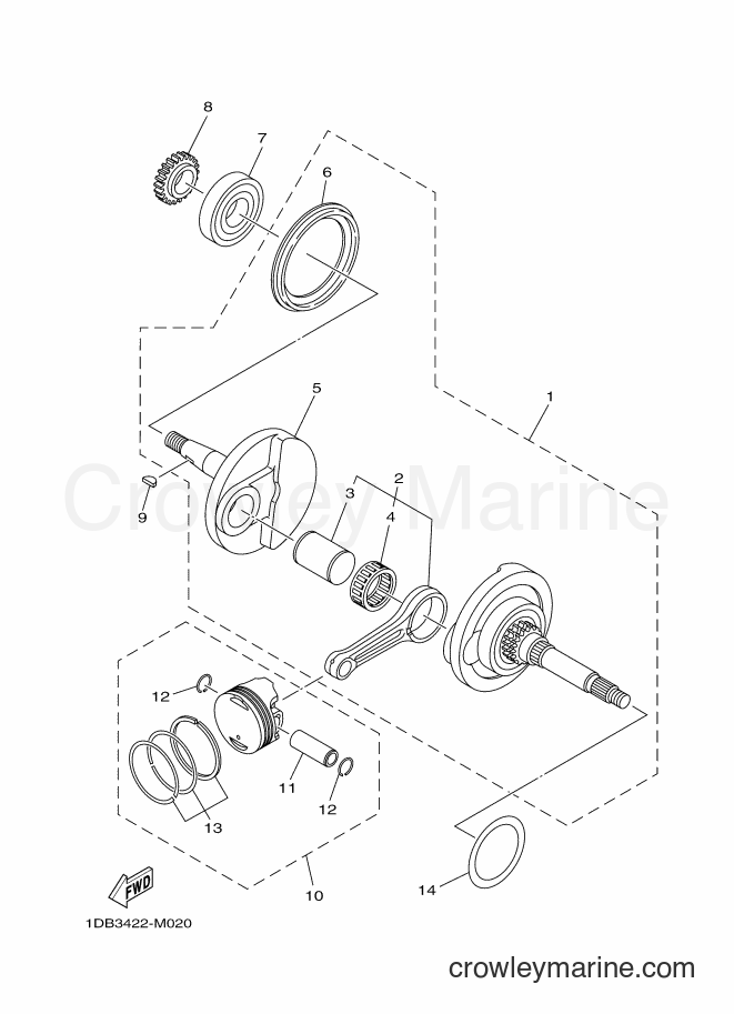 2013 Scooter AT125FC - AT125FC (1DB5) [010] - CYLINDER HEAD